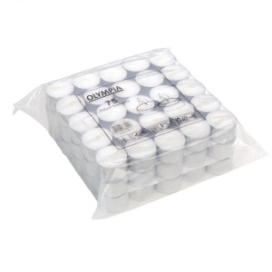 Sveče za ogrevanje 8 ur - paket 75 kosov - Olympia - Fourniresto