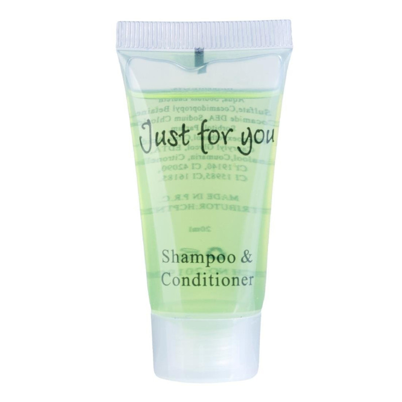 Šampon in balzam samo zate - 20 ml - paket 100 - FourniResto - Fourniresto