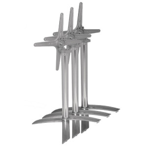 Noga mize z aluminijastim nagibnim podstavkom - Bolero
