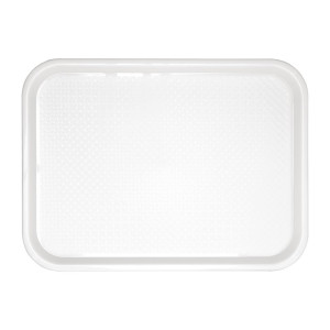 Plastični pladenj za hitro prehrano bel 345 x 265 mm - Olympia KRISTALLON - Fourniresto