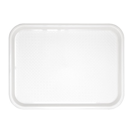 Plateau Fast Food En Plastique  Blanc 345 X 265Mm - Olympia KRISTALLON - Fourniresto