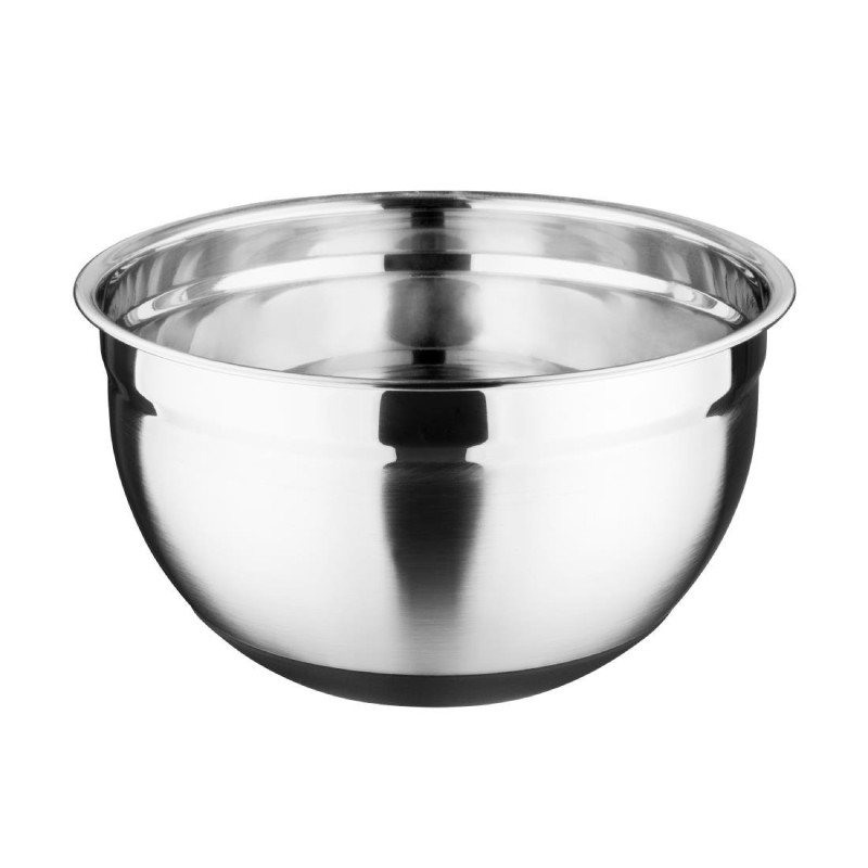 Bassine Acier Inoxydable Fond Silicone 3L - Vogue - Fourniresto Bassine Acier Inoxydable Fond Silicone 3L - Vogue - Fourniresto