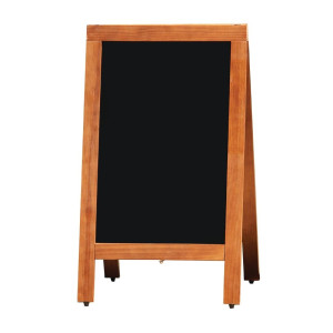Trotovna tabla s lesenim okvirjem 850 x 500 mm - Olympia - Fourniresto