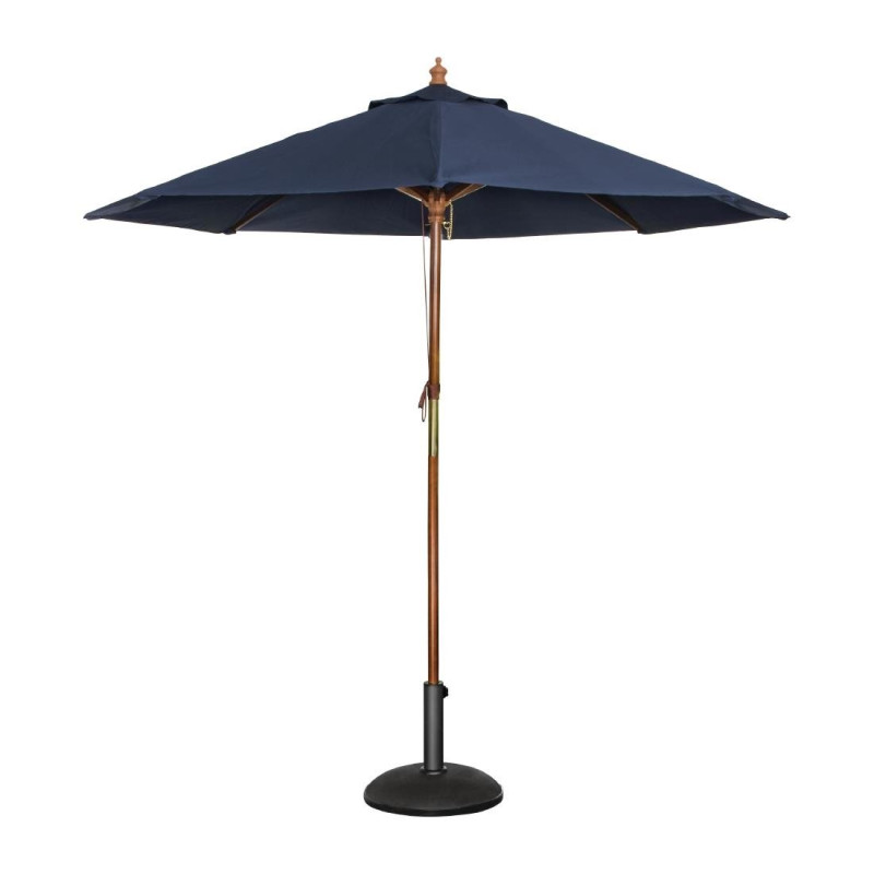 Parasol Rond Bleu Marine - L 2500mm - Bolero Parasol Rond Bleu Marine - L 2500mm - Bolero