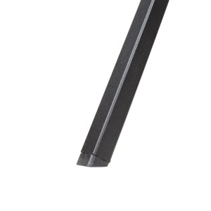 Miza Bistro kvadratna iz jekla z izrezom - črna - 700 mm - Bolero - Fourniresto