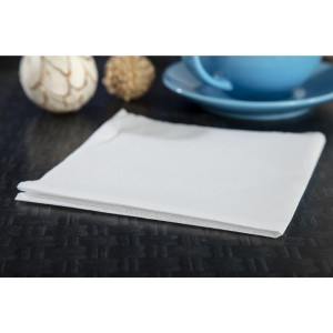 Papirnati prtički za prigrizke, beli, 1-slojni, 330 x 330 mm - paket 5000 kosov - FourniResto