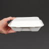 Škatle za kosilo iz bagase s pokrovom na tečaj - Š 228mm - Paket 200 - Vegware