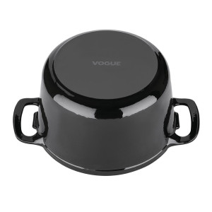 Cocotte Okrogla Črna - 3,2L - Vogue