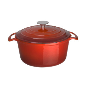 Cocotte Okrogla Rdeča - 3,2L - Vogue