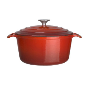 Cocotte Okrogla Rdeča - 3,2L - Vogue