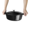 Cocotte Ovalna Črna - 5L - Vogue