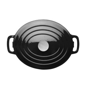 Cocotte Ovalna Črna - 5L - Vogue