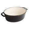 Velika ovalna črna posoda - 6L - Vogue