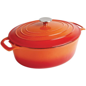 Cocotte Ovalna oranžna - 5L - Vogue