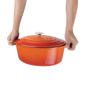 Cocotte Ovalna oranžna - 5L - Vogue