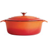 Cocotte Ovalna oranžna - 5L - Vogue