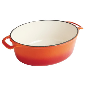 Cocotte Ovalna oranžna - 5L - Vogue