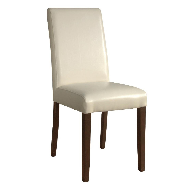 Faux Leather Chairs - Cream - Bolero - Fourniresto Faux Leather Chairs - Cream - Bolero - Fourniresto