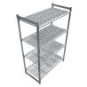 Enota s 4 policami s prosojno mrežo - Š 1530 x G 460 mm - Cambro