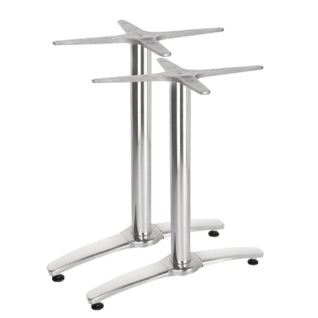 Dvojna aluminijasta miza - komplet 2 - Bolero