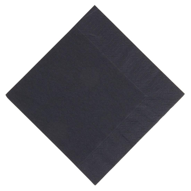 Prigrizne serviete iz črne kompostabilne biorazgradljive tkanine - 3 plasti - 30x30 - Paket 1000 kosov - FourniResto - Fournires Prigrizne serviete iz črne kompostabilne biorazgradljive tkanine - 3 plasti - 30x30 - Paket 1000 kosov - FourniResto - Fournires