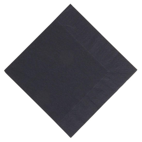 Prigrizne serviete iz črne kompostabilne biorazgradljive tkanine - 3 plasti - 30x30 - Paket 1000 kosov - FourniResto - Fournires