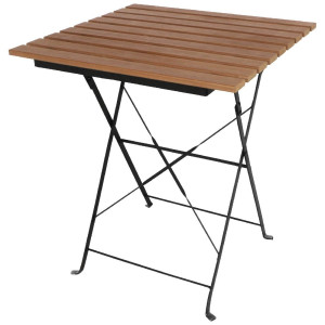 Mizica bistro kvadratna iz umetnega lesa - 600mm - Bolero - Fourniresto