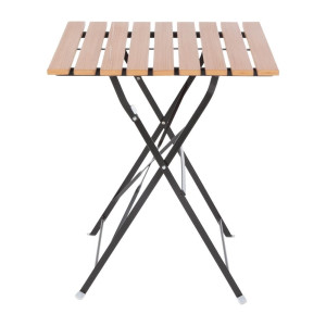 Mizica bistro kvadratna iz umetnega lesa - 600mm - Bolero - Fourniresto