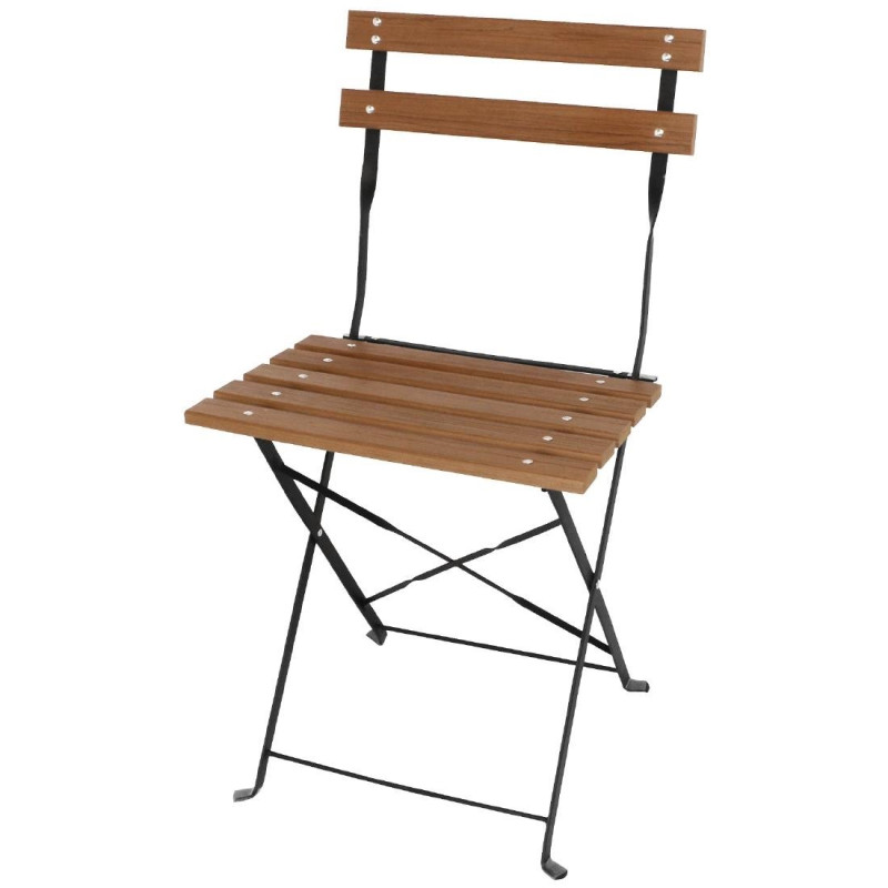 Chaises bistro en imitation bois - Lot de 2 - Bolero - Fourniresto Chaises bistro en imitation bois - Lot de 2 - Bolero - Fourniresto