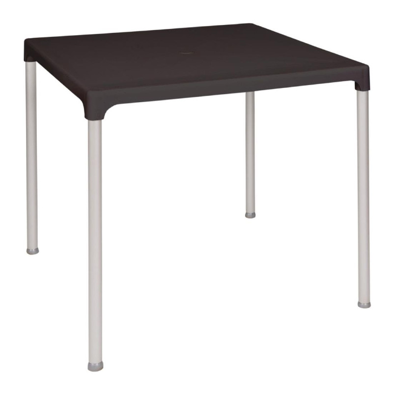 Kvadratna miza z črnimi aluminijastimi nogami 750mm - Bolero - Fourniresto Kvadratna miza z črnimi aluminijastimi nogami 750mm - Bolero - Fourniresto
