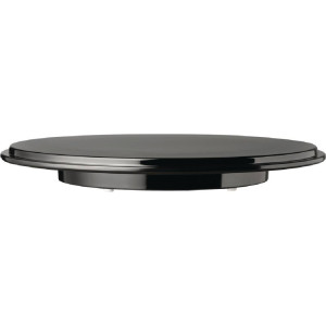 Plošča za torto iz melamina Pure črna - Ø310mm - APS - Fourniresto