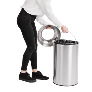 Koš za smeti Dome iz nerjavečega jekla - 40L - Bolero