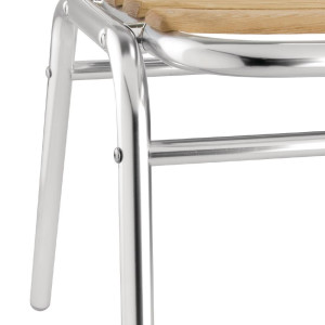 Stoli bistro pepel in aluminij - Bolero - Fourniresto