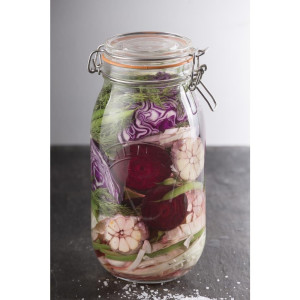 Kozarec za shranjevanje s sponko 1500ml - FourniResto - Fourniresto