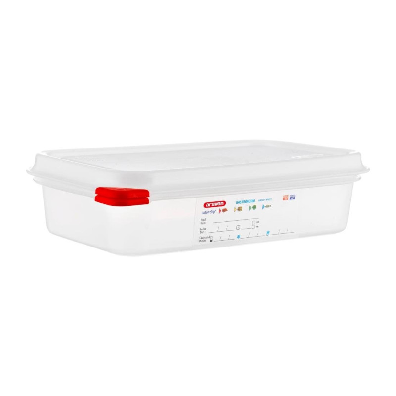 Posoda za živila GN1/4 - 1,8L - Komplet 4 kosov - Araven - Fourniresto Posoda za živila GN1/4 - 1,8L - Komplet 4 kosov - Araven - Fourniresto