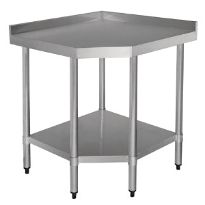 Miza za kot iz nerjavečega jekla-L 900 x 700mm - Vogue