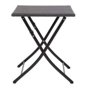 Pližljiva kvadratna mizica iz ratana - 600mm - Bolero - Fourniresto