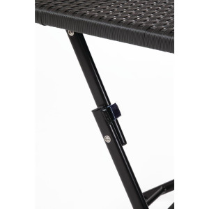 Pližljiva kvadratna mizica iz ratana - 600mm - Bolero - Fourniresto