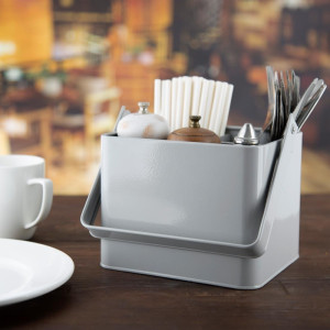 Kovinska siva miza - 180x155x135mm - Olympia - Fourniresto