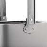 Kovinska siva miza - 180x155x135mm - Olympia - Fourniresto