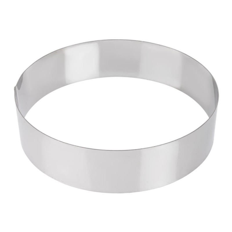 Krog za mousse iz nerjavečega jekla 240 x 60mm - De Buyer - Fourniresto Krog za mousse iz nerjavečega jekla 240 x 60mm - De Buyer - Fourniresto