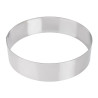 Krog za mousse iz nerjavečega jekla 240 x 60mm - De Buyer - Fourniresto