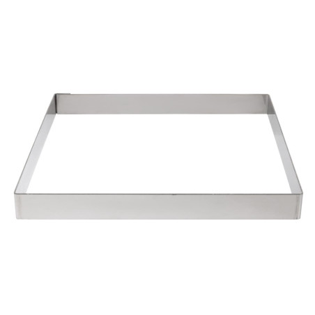Cercle À Tarte Carré en Inox - L 200 x P 200mm- De Buyer Cercle À Tarte Carré en Inox - L 200 x P 200mm- De Buyer