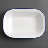 Servirna posoda iz emajliranega jekla 280x190x55mm - Komplet 6 - Olympia - Fourniresto