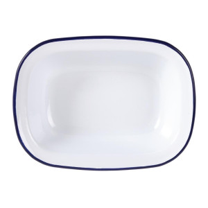 Servirna posoda iz emajliranega jekla 280x190x55mm - Komplet 6 - Olympia - Fourniresto