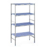 Modularna polica 4 nivoji - Š 890 x G 400 mm - Tournus