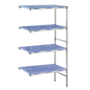 Modularna polica v kotu 4 nivoji - Š 1251 x G 500 mm - Tournus