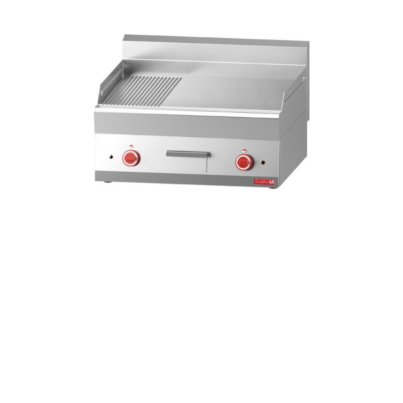 Električna plošča za peko z pol gladko, pol rebrasto ploščo - Š 700 x G 650 mm - Gastro M - Fourniresto Električna plošča za peko z pol gladko, pol rebrasto ploščo - Š 700 x G 650 mm - Gastro M - Fourniresto