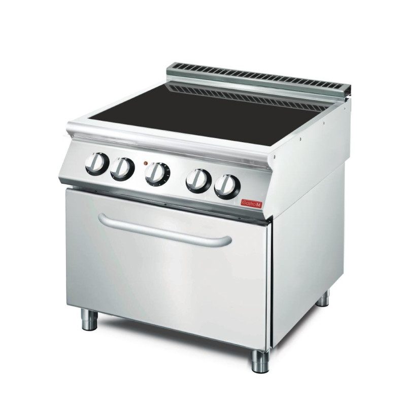 Ceramic Hob 4 Zones on Electric Oven - GN 2/1 - Gastro M - Fourniresto Ceramic Hob 4 Zones on Electric Oven - GN 2/1 - Gastro M - Fourniresto