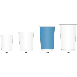 Kozarci turkizne barve - 340 ml - Komplet 1000 - Fiesta